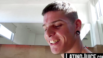 LatinoJuice.com - The wet ass of hot tatted dude Andreas became a slave to my deep po