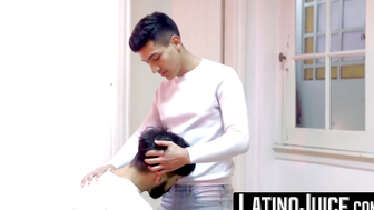 LatinoJuice.com - Jock homo Jonas Matt wanks dick while bred hard by Felipe