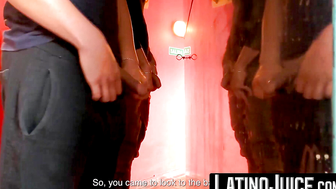 LatinoJuice.com - Handsome stud Francis gobbles Martin Muse massive dick