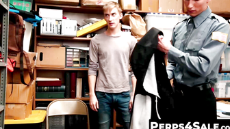 Skinny rebellious twink enjoys sucking a horny cop