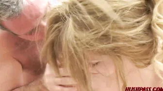 Great 18 Alexia getting Fuck by an Older Man Penis