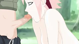 Naruto - Sakura Deep Throat Naruto Sasuke Kakashi and More