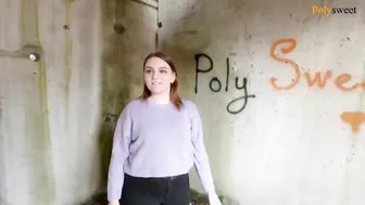 Painted graffiti and plowed next to a motorcyclist (Russian cum on titties)