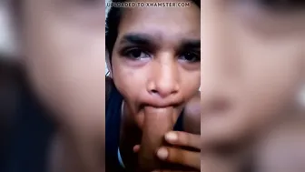 Crack blowjob blowing penis