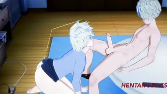 Boku No Hero - Mitsuki x Bakugou Hand Job Fellatio and