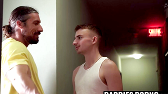 DaddiesPorno.com - Sexy muscular stepdad disciplined his troublesome stepson