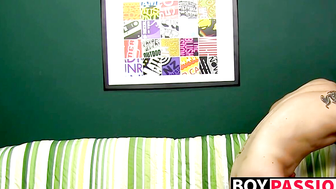 Young dude filmed giving blowjob and being analbanged rough