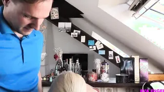 EVA ENGEL: Nasty kitchen fucked with roommate