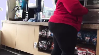 SSBBW Megabooty Black VPL View Thru Spandex