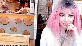 Toilet Whore Feeding Her Cum as Dinner while Waiting for Order in Restaurant 48