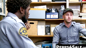 Perps4Sale.com  Hunk Black Cop Teases and Claims Inked Jock Suspect