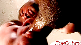 Handsome black man juicy cock gets plenty of sucking