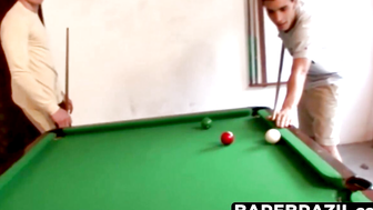 BareBrazil.com - Marcus P and Tj playing billiards turns to fucking session