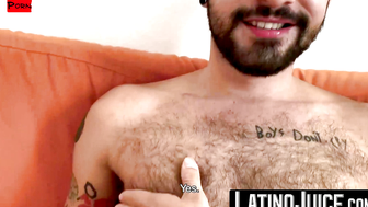 Tomorrow porn video – LatinoJuice.com - Tattooed latino Igor Lucious wanks my cock to harvest juicy cum