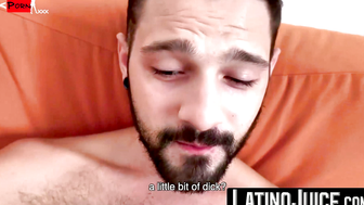 LatinoJuice.com - Tattooed latino Igor Lucious wanks my cock to harvest juicy cum