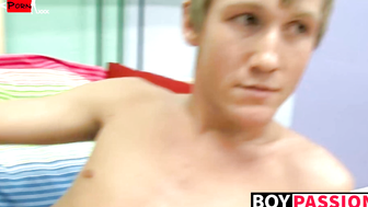 Kinky teenager Hayden jerking off after passionate anal play