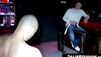 Sunny Blue and Pete Bull enjoy banging each other in the bar