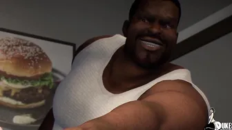 Waitress getting butt banged by her big black dick boss