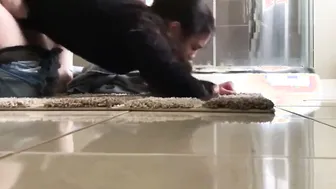 Maid with owner alone at home