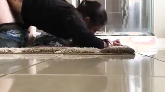 Maid with owner alone at home