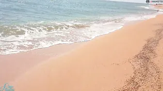 Stranger ejaculates into my underwear on the beach risky outdoors