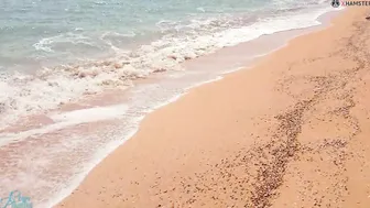 Stranger ejaculates into my underwear on the beach risky outdoors