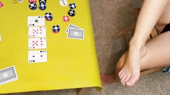 Adorable Housewife milf Thought she is Texas Holdem Poker Expert but no
