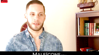 MaleIcons.com - Dirk Caber's loneliness ends with muscled Wolf Hudson's blowjob and a