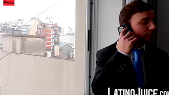 LatinoJuice.com - Jock businessman Felipe railed by Latino twink Jonas Matt