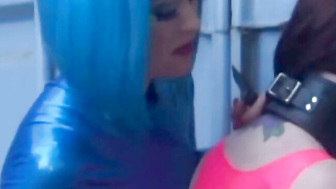 Fiona porn video – PussyCatsLatex.com - Aradia's latex bondage and toy tease triad
