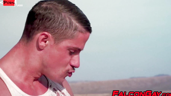 Dustin Holloway is having his ass drilled by jock Skyy Knox
