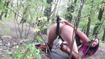 Cunt for sex toy inside wood