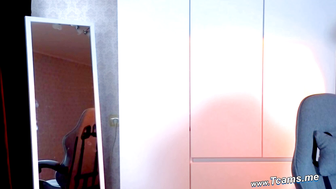 Blonde Femboy Jerks Off Her Cock And Stripteasing