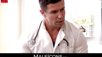 MaleIcons.com - Dr. Seth Santoro's clinic exam turning into a hot anal fuck session w