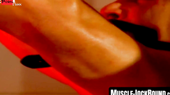MuscleJockBound.com - Submissive jocks dominated and restrained as their hard cocks a