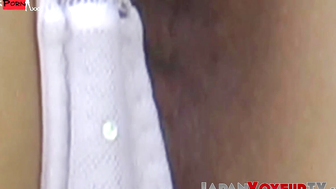 Multiple tight Asian pussies caught on public voyeur camera