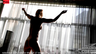 dancing striptease from a hot milf with a fit body