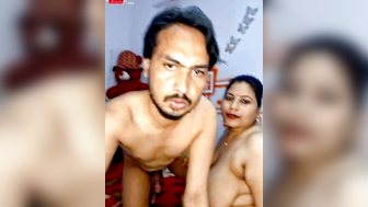Indian couple fucking in online show