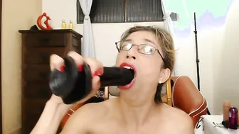 Very messy fellatio