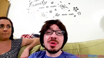 Yorkshire nerd fucks butt and ejaculates mouth