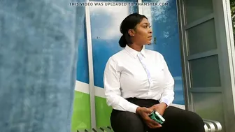 Bus stop bulge flash to chocolate Goddess