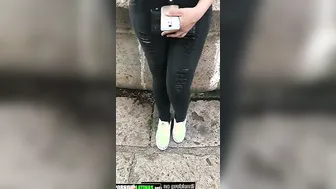 Hispanic Caught into the Street Fuck