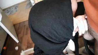 Cutie muslim fiance eating penis after long fasting day