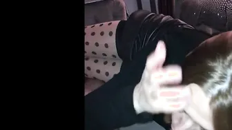 My bimbo swallows my huge dick and getting banged like