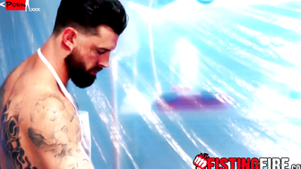 Sexy Beau Butler takes all termination using an electro stimulation wand
