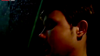 Young straight thug Billy jerks off and cums while driving