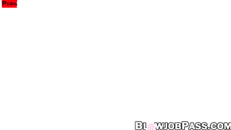Cock hungry babe Ashley Manson fed jizz after blowjob orgy