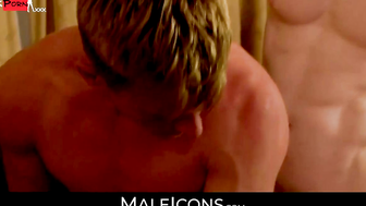 MaleIcons.com - Brent Corrigan's desire for anal fulfilled with blonde Robbie Rojo's