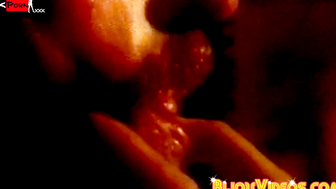 Retro hottie Michel Zen experiences a steamy cock sucking session