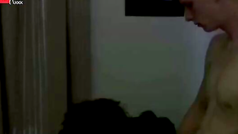 Straight jocks Brandon and Chad have their throbbing dicks sucked by slutty Nikki